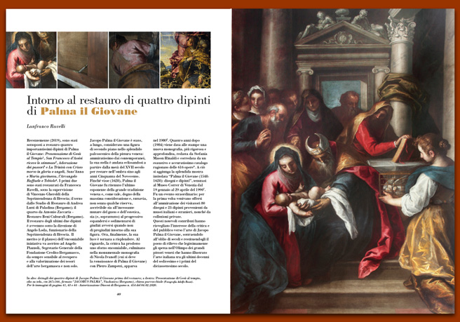 Rivista101_Intorno al restauro di quattro dipinti di Palma il Giovane Rivista101_Palma il Giovane