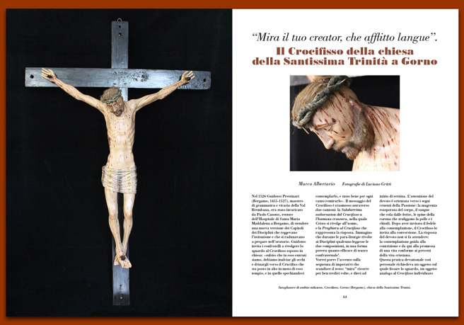Rivista101_Il Crocifisso della chiesa della Santissima Trinità a Gorno Rivista101_Il Crocifisso di Gorno