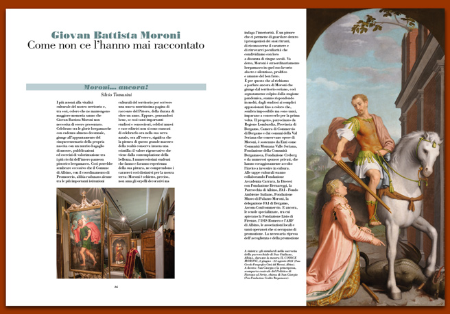 Rivista 107_Giovan Battista Moroni. Come non ce l'hanno mai raccontato Rivista 107_Giovan Battista Moroni. Come non ce l'hanno mai raccontato