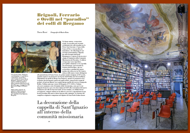 Rivista 109_La biblioteca della Comunità Missionaria del Paradiso Rivista 109_La biblioteca della Comunità Missionaria del Paradiso