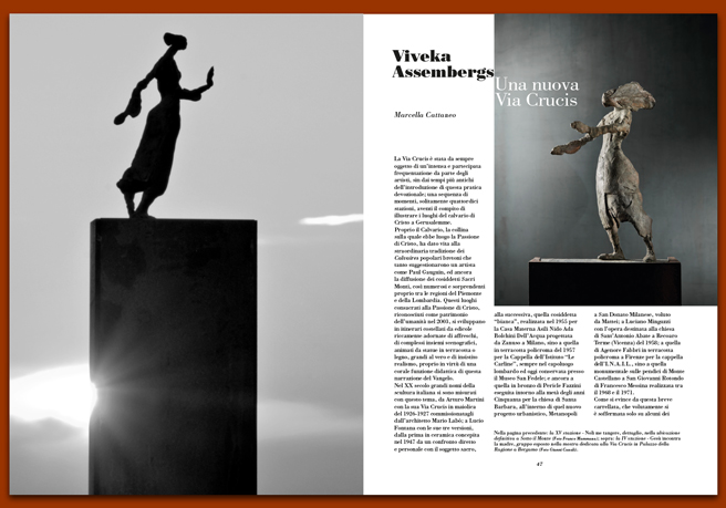 Rivista 109_Viveka Assembergs. Una nuova Via Crucis Rivista 109_Viveka Assembergs. Una nuova Via Crucis