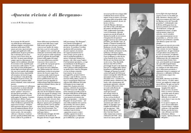 Rivista 109_Questa rivista è di Bergamo Rivista 109_Questa rivista è di Bergamo