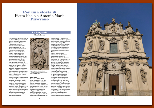 Rivista 110_Pietro Paolo e Antonio Maria Pirovano Rivista 110_Pietro Paolo e Antonio Maria Pirovano