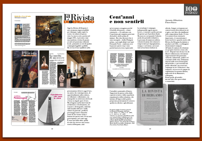 Rivista 110_I cento anni de La Rivista di Bergamo Rivista 110_I cento anni de La Rivista di Bergamo