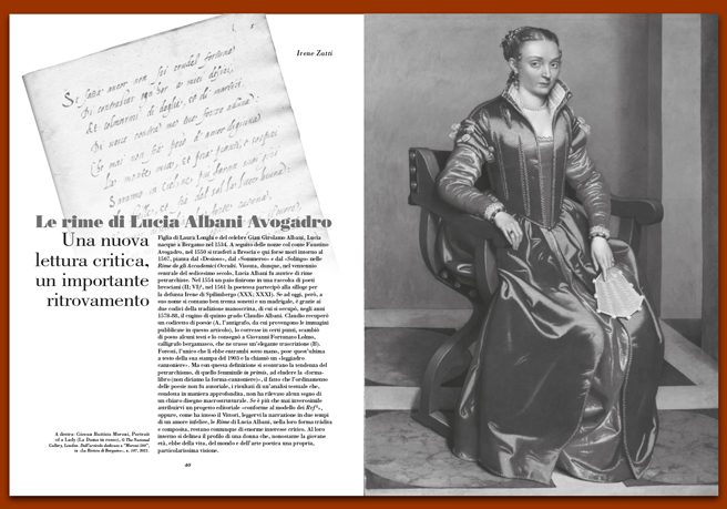 Rivista 110_Lucia Albani Avogadro Rivista 110_Lucia Albani Avogadro