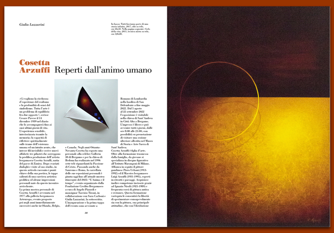 Rivista 111_Cosetta Arzuffi. Reperti dall'animo umano Rivista 111_Cosetta Arzuffi. Reperti dall'animo umano